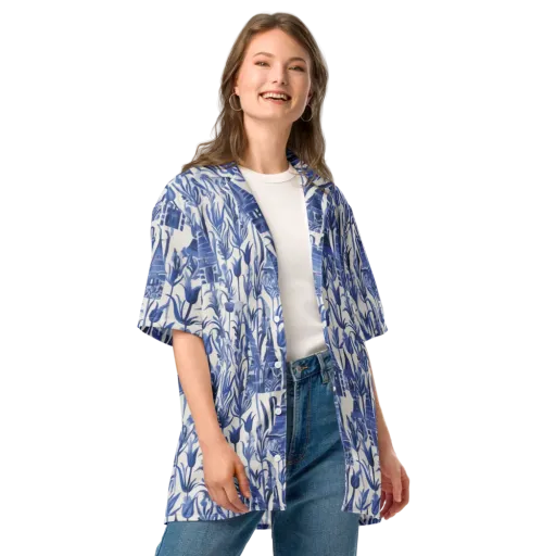 Bluebell Borough on a Button Shirt