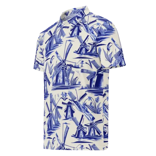 Cerulean Millworks on a Men's Slim Fit Polo Shirt