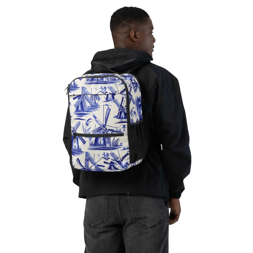 Cerulean Millworks on Utility Backpack — Back