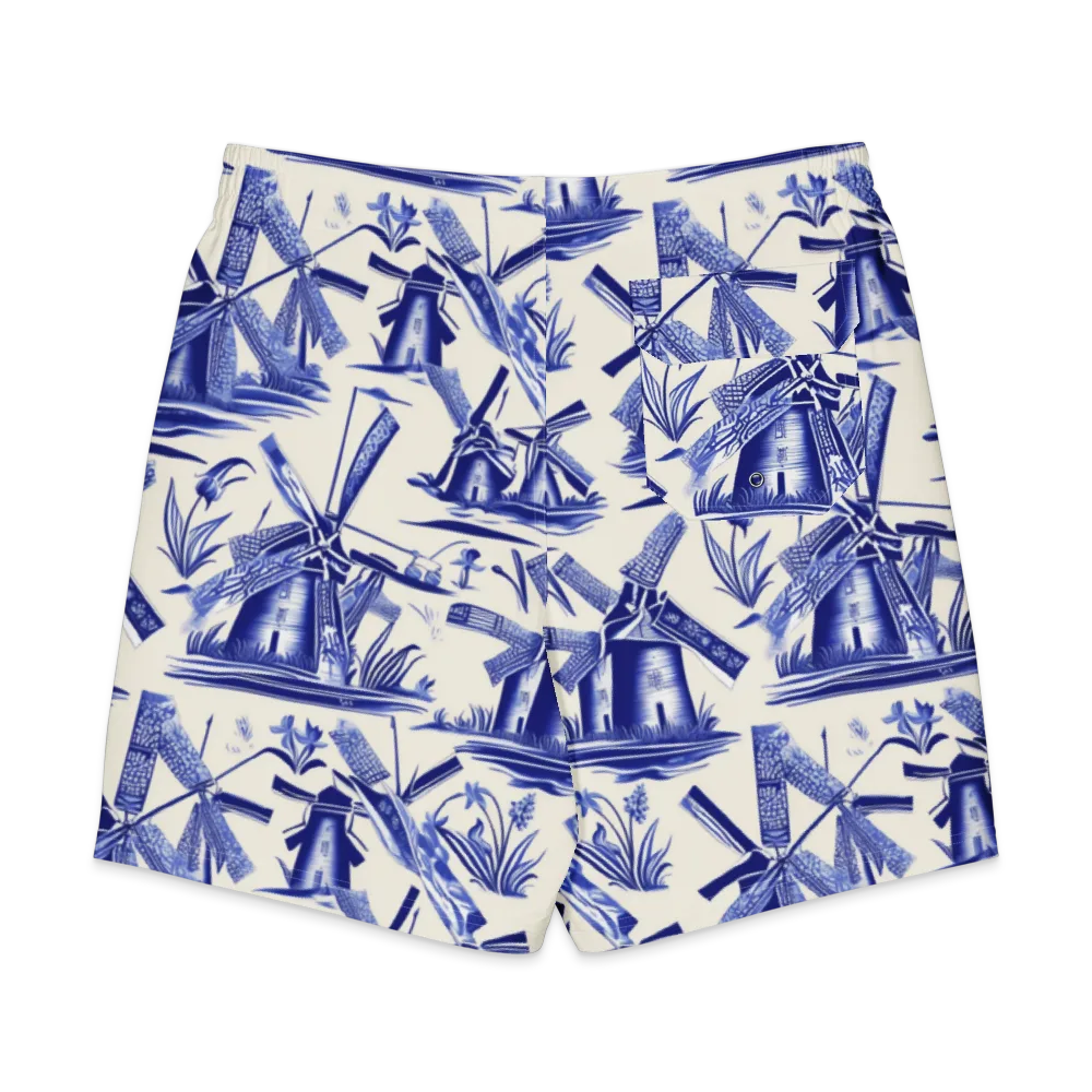 Cerulean Millworks on Men's Board Shorts — Back