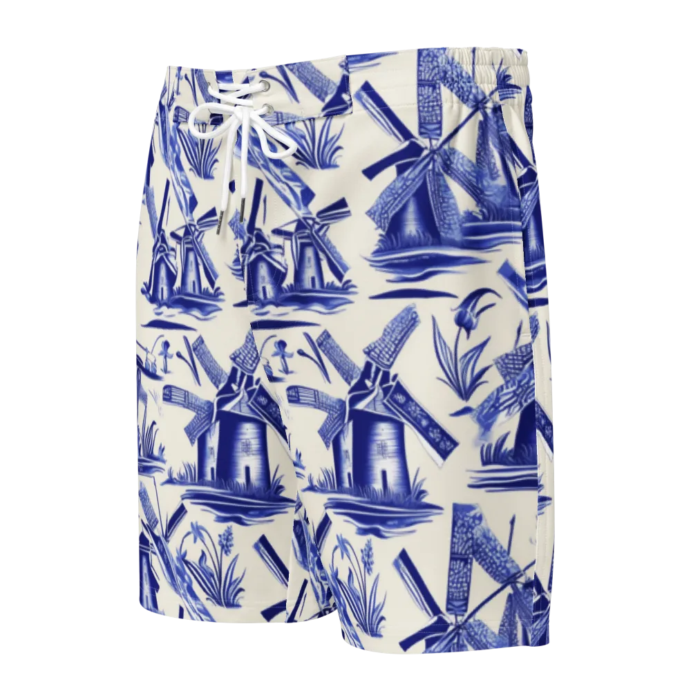Cerulean Millworks on Men's Board Shorts — Front