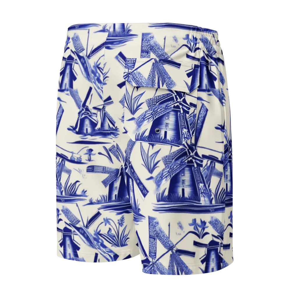 Cerulean Millworks on Men's Board Shorts — Back