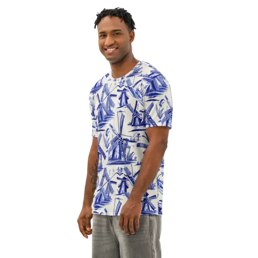 Cerulean Millworks on a Men's Cotton Crew Neck T-Shirt