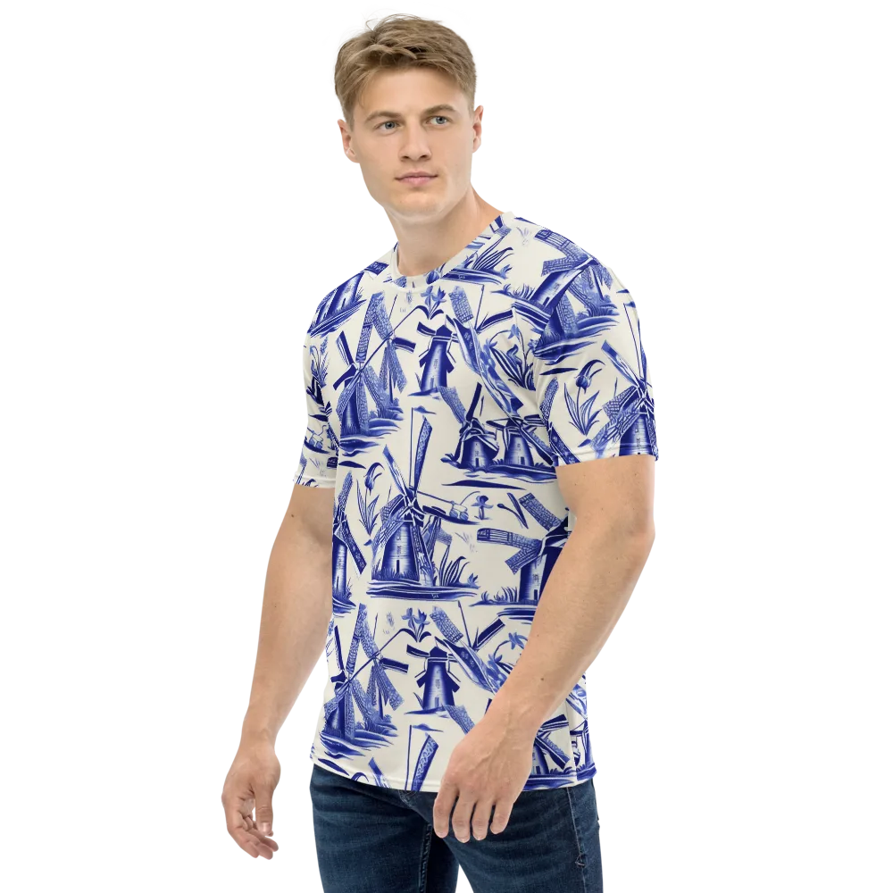 Cerulean Millworks on Men's Crew Neck T-Shirt — Left