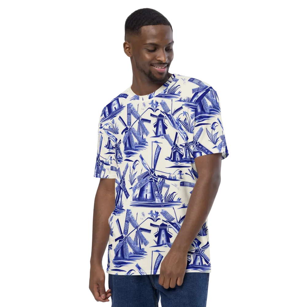 Cerulean Millworks on Men's Crew Neck T-Shirt — Left
