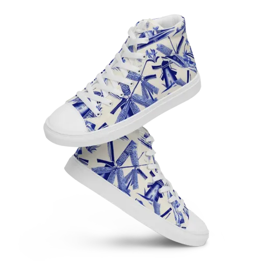 Cerulean Millworks on a Women's High Top Canvas Shoes