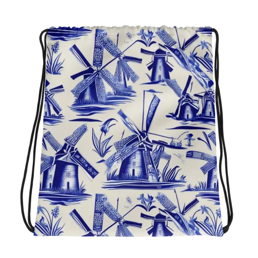 Cerulean Millworks on a Drawstring Bag