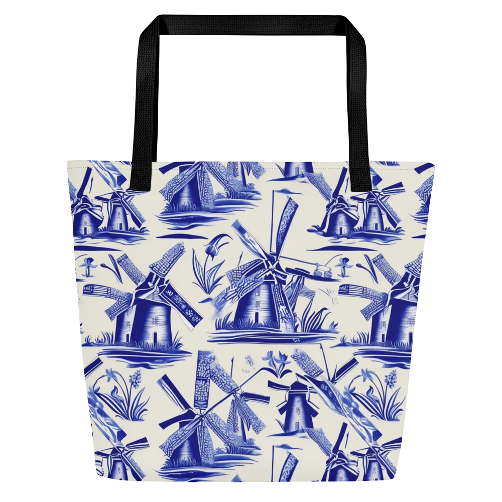 Cerulean Millworks on Large Tote Bag W/ Pocket — Front