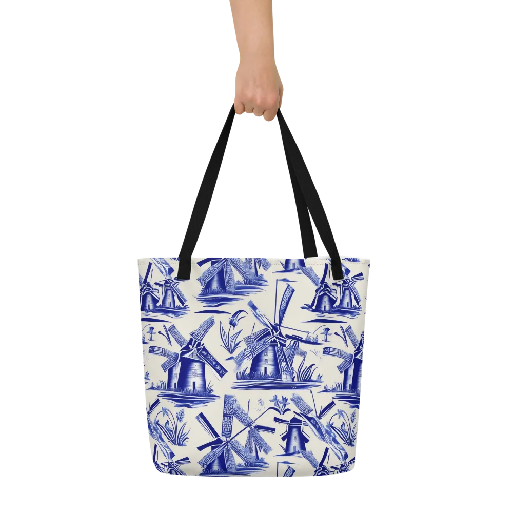 Cerulean Millworks on Large Tote Bag W/ Pocket — Front