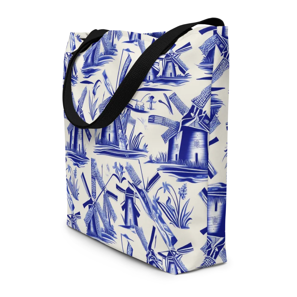 Cerulean Millworks on Large Tote Bag W/ Pocket — Front