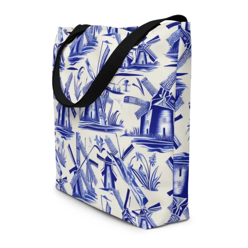 Cerulean Millworks on a Large Tote Bag W/ Pocket