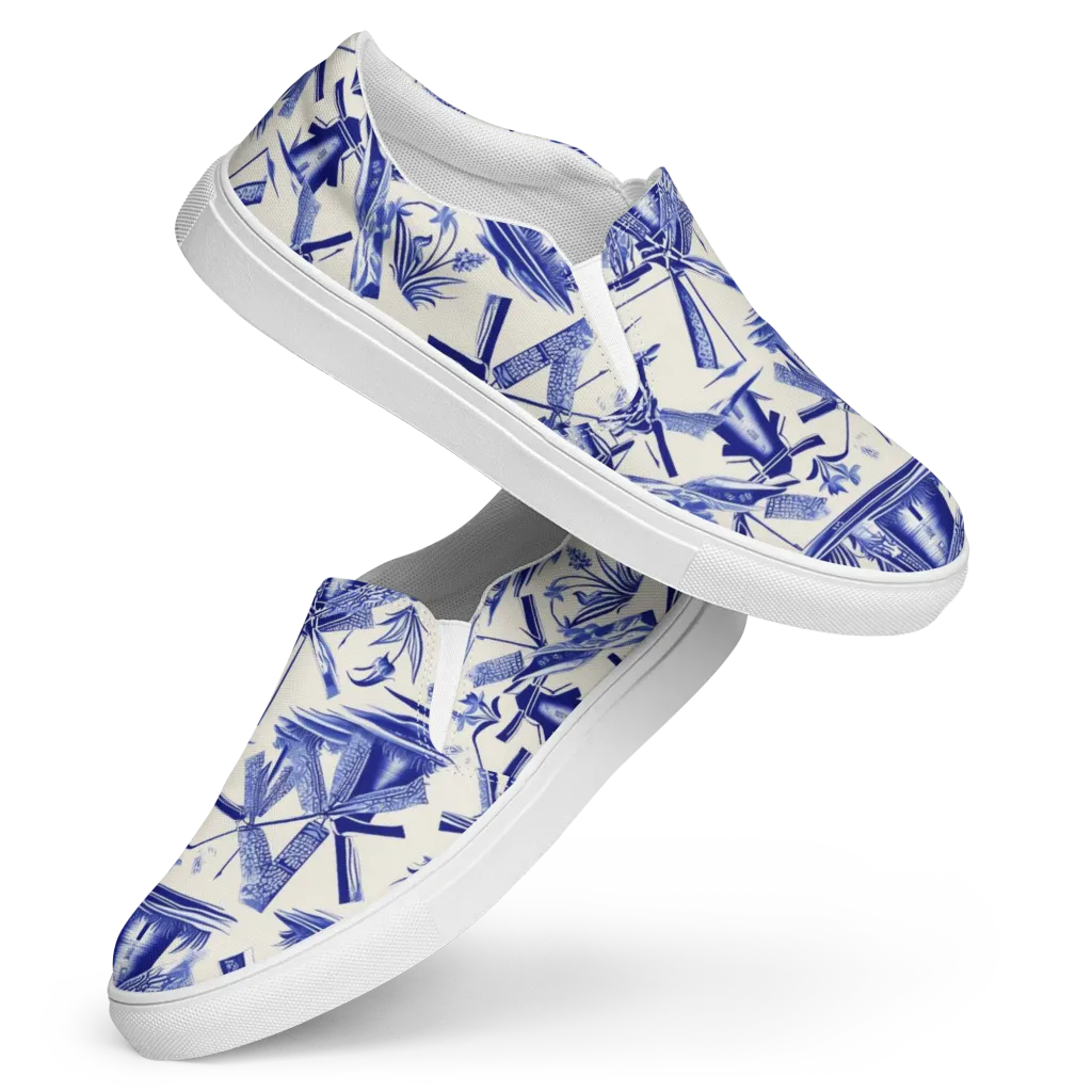 Cerulean Millworks on Women's Slip-On Canvas Shoes — Front