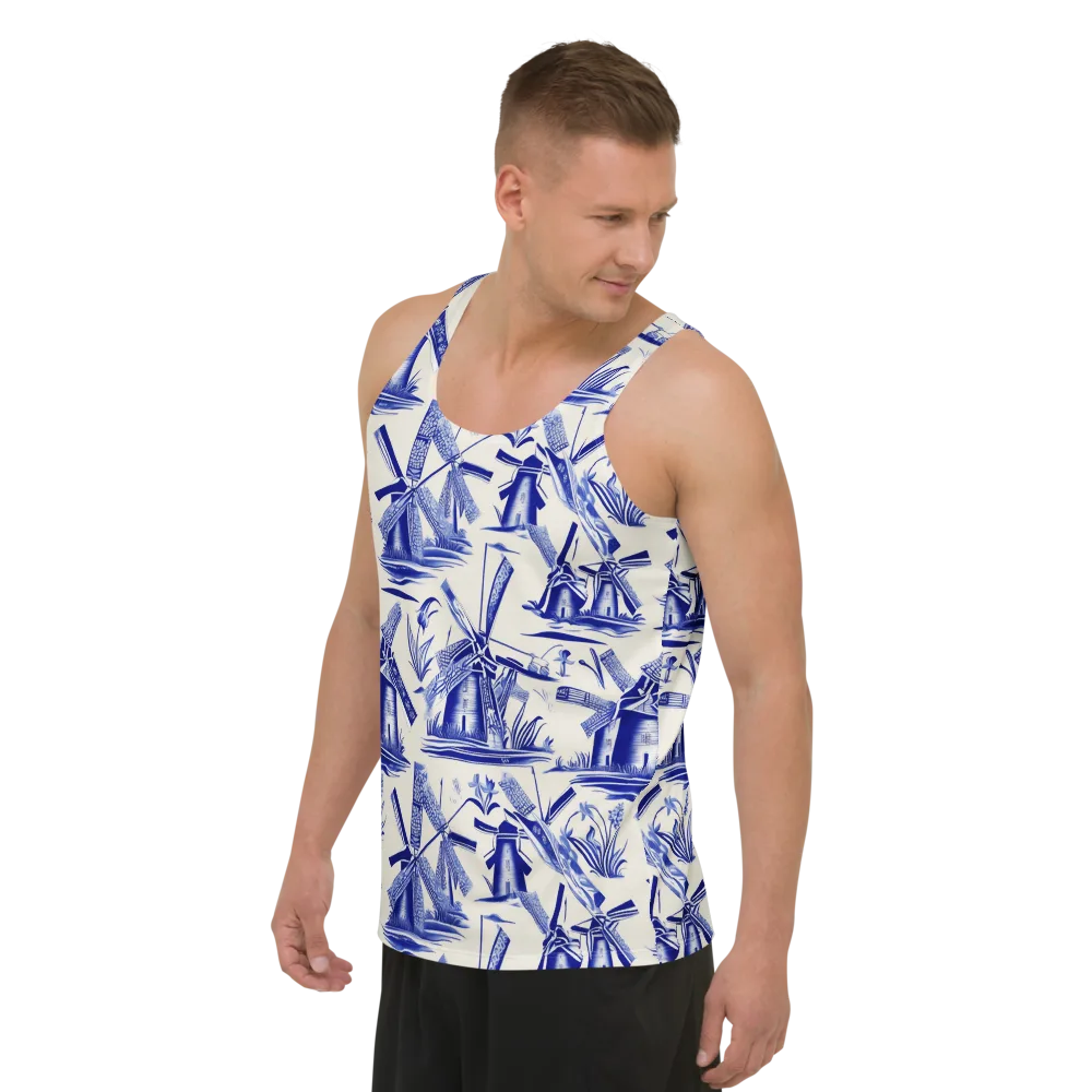 Cerulean Millworks on Men's Tank Top — Left Front