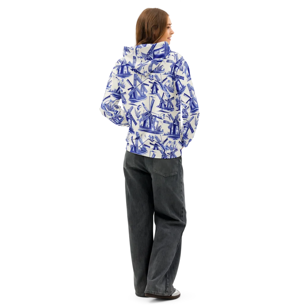 Cerulean Millworks on Cotton Hoodie — Back