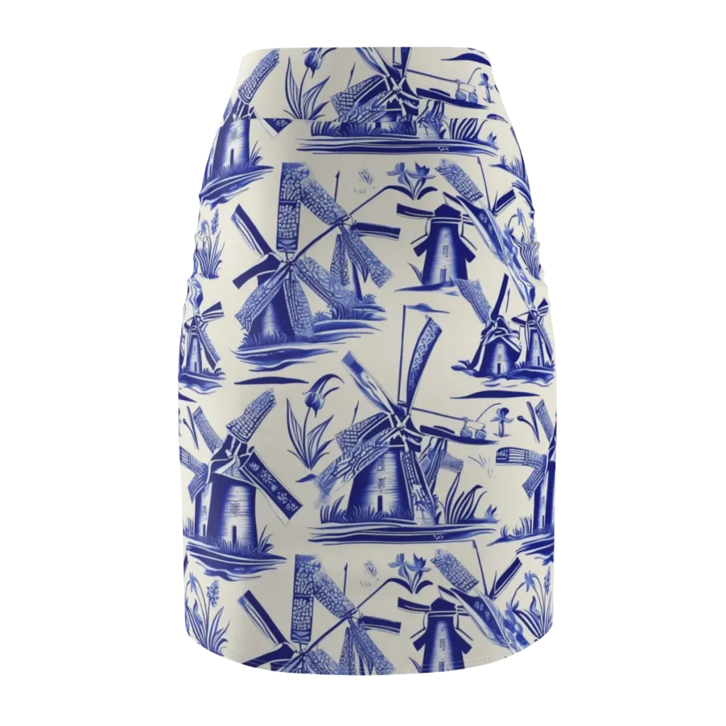 Cerulean Millworks on Pencil Skirt — Back