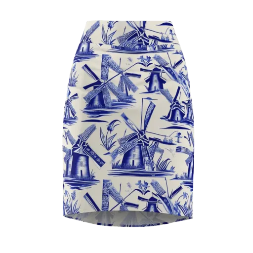 Cerulean Millworks on a Pencil Skirt
