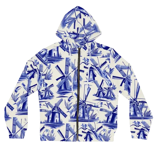 Cerulean Millworks on a Women's Full-Zip Hoodie