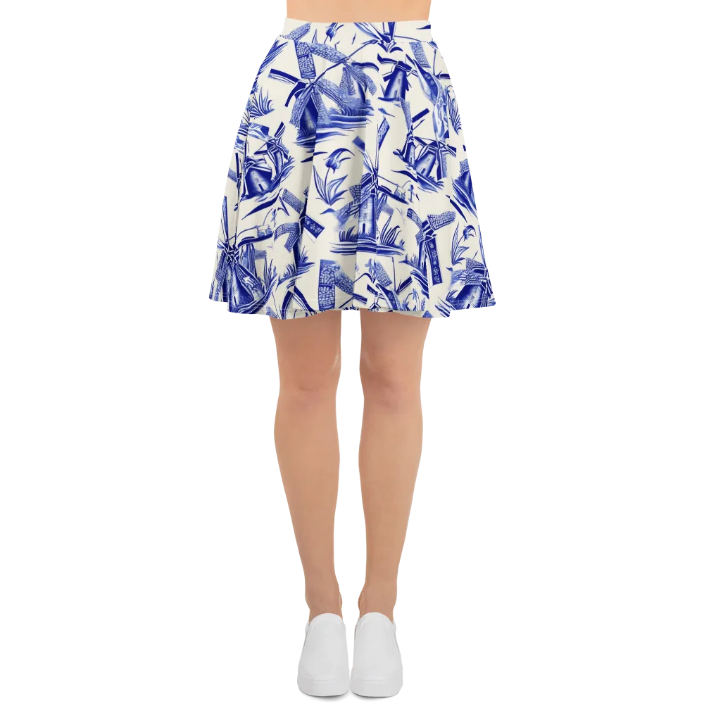 Cerulean Millworks on Skater Skirt — Front