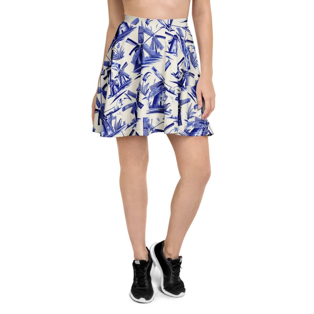 Cerulean Millworks on Skater Skirt — Front