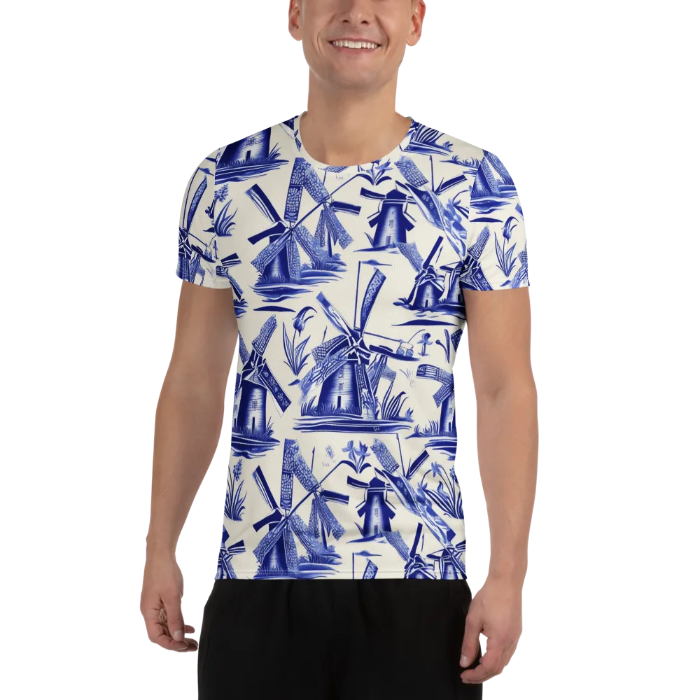 Cerulean Millworks on Men's Athletic T-Shirt — Front