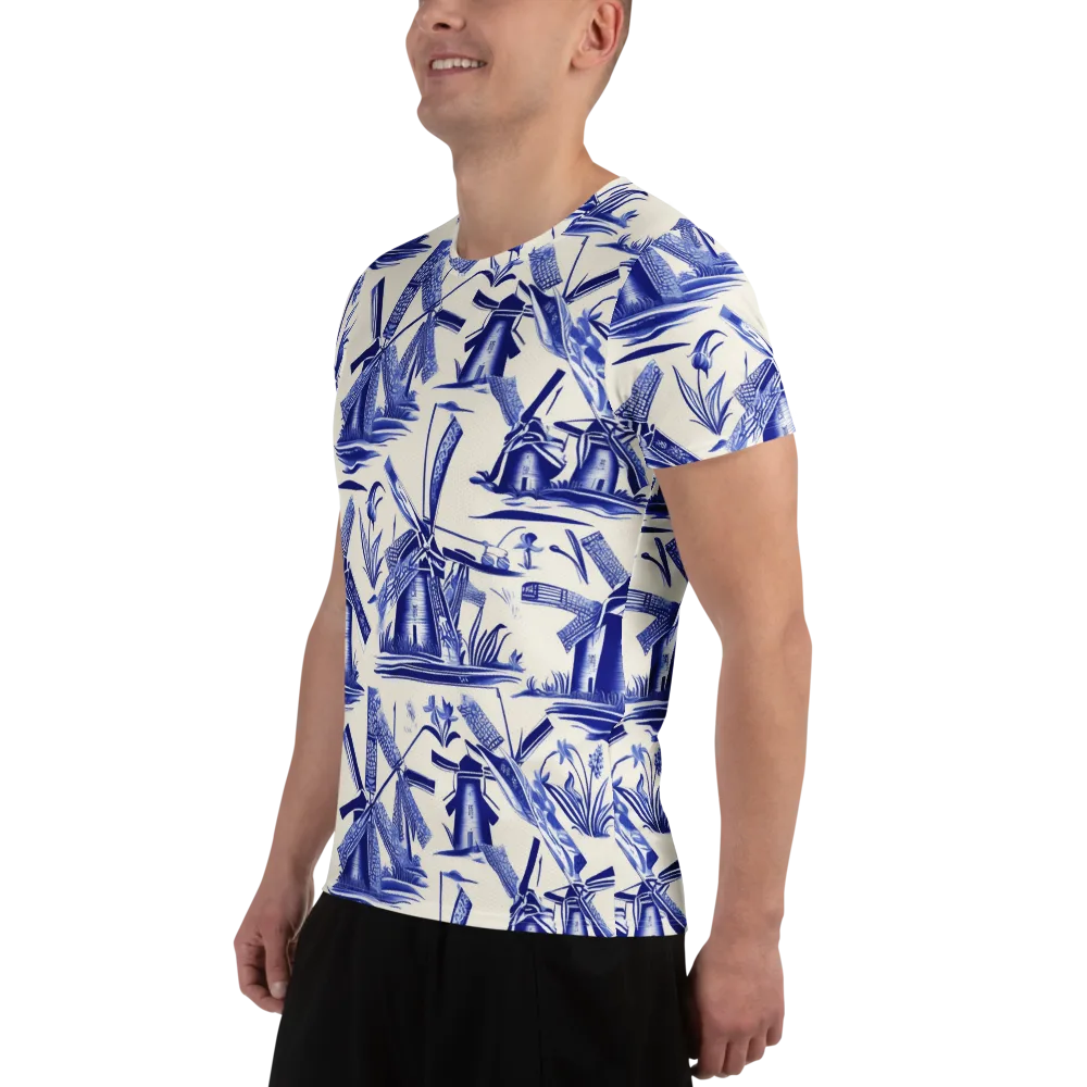 Cerulean Millworks on Men's Athletic T-Shirt — Left
