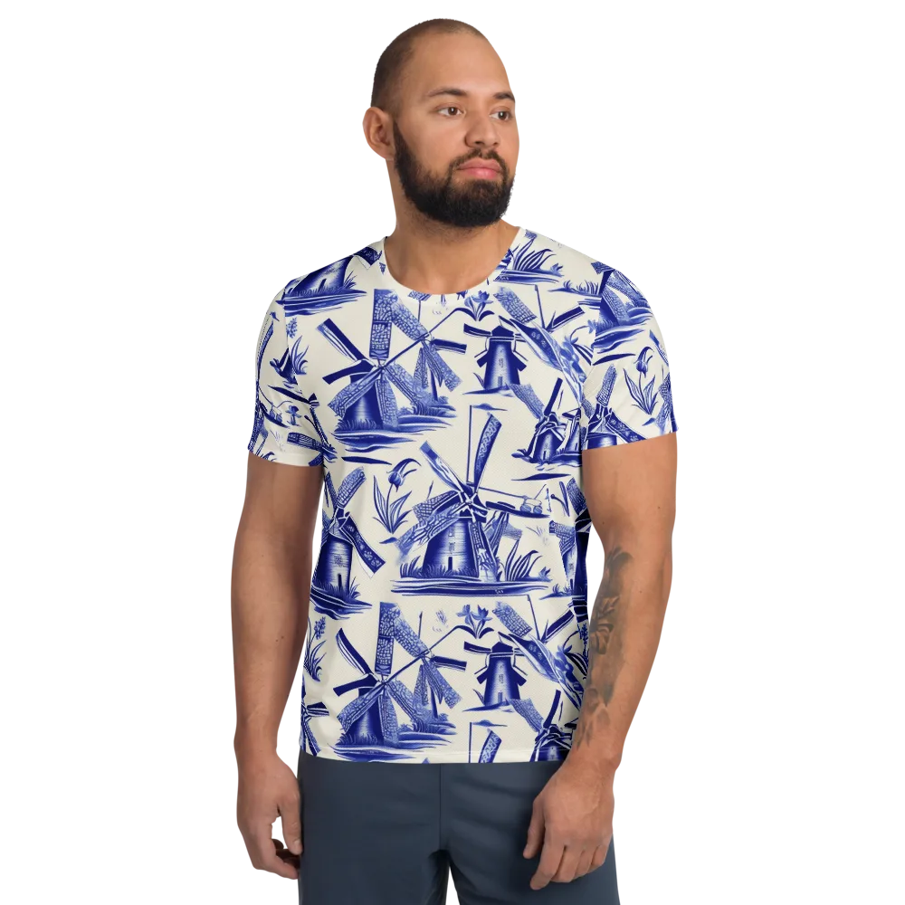 Cerulean Millworks on Men's Athletic T-Shirt — Front