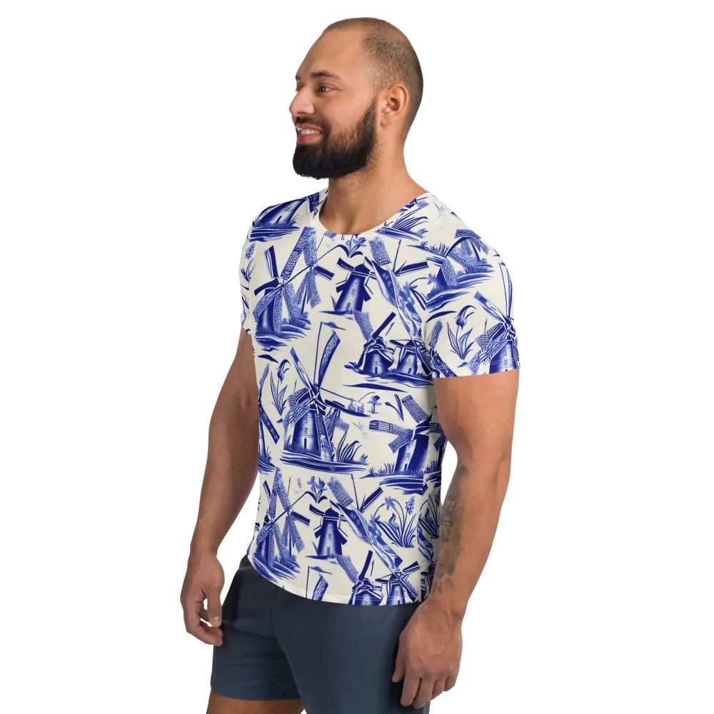 Cerulean Millworks on Men's Athletic T-Shirt — Left