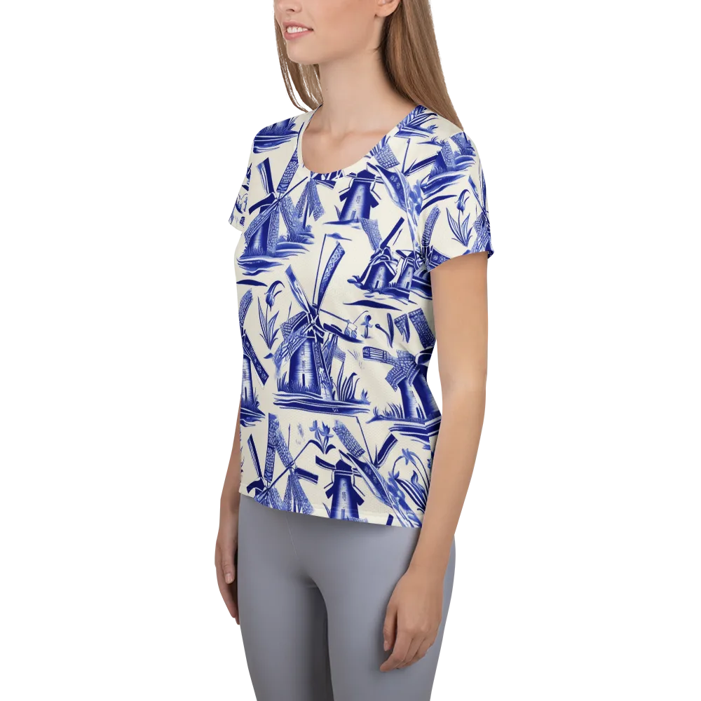 Cerulean Millworks on Women's Athletic T-Shirt — Left