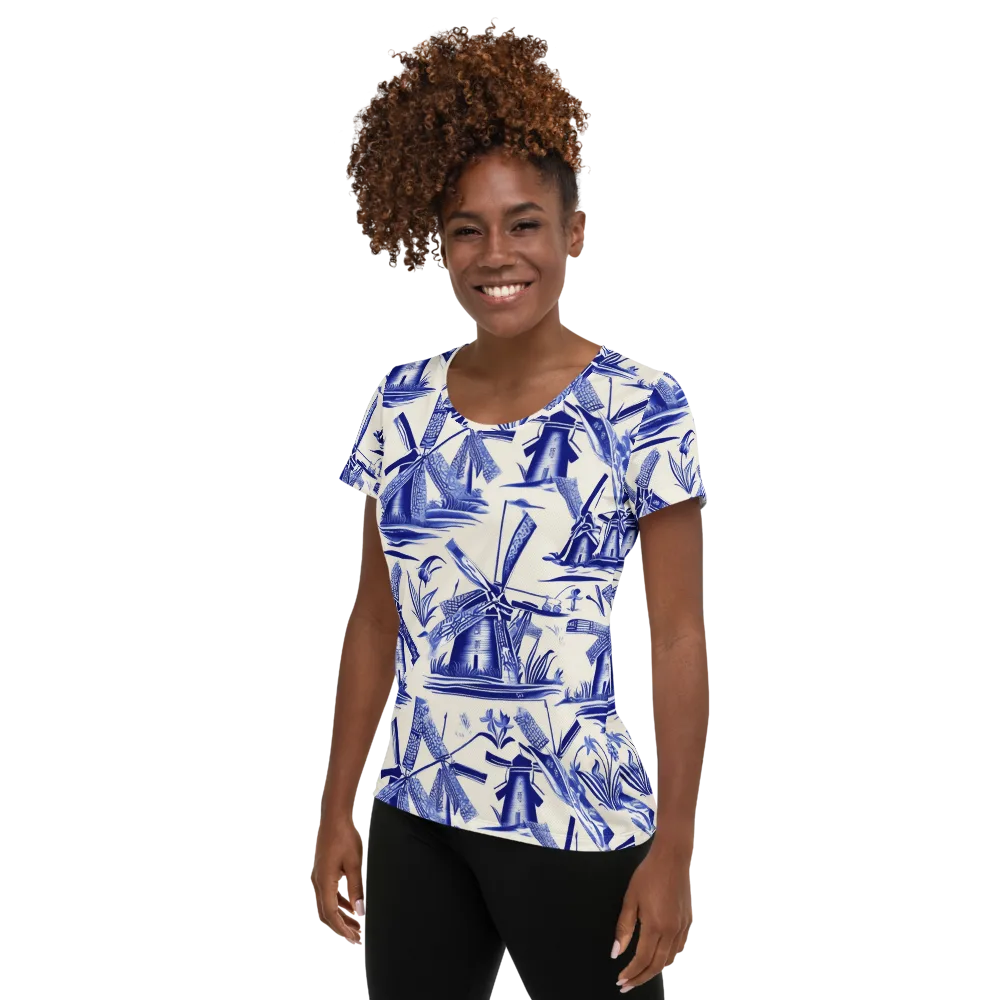 Cerulean Millworks on Women's Athletic T-Shirt — Left