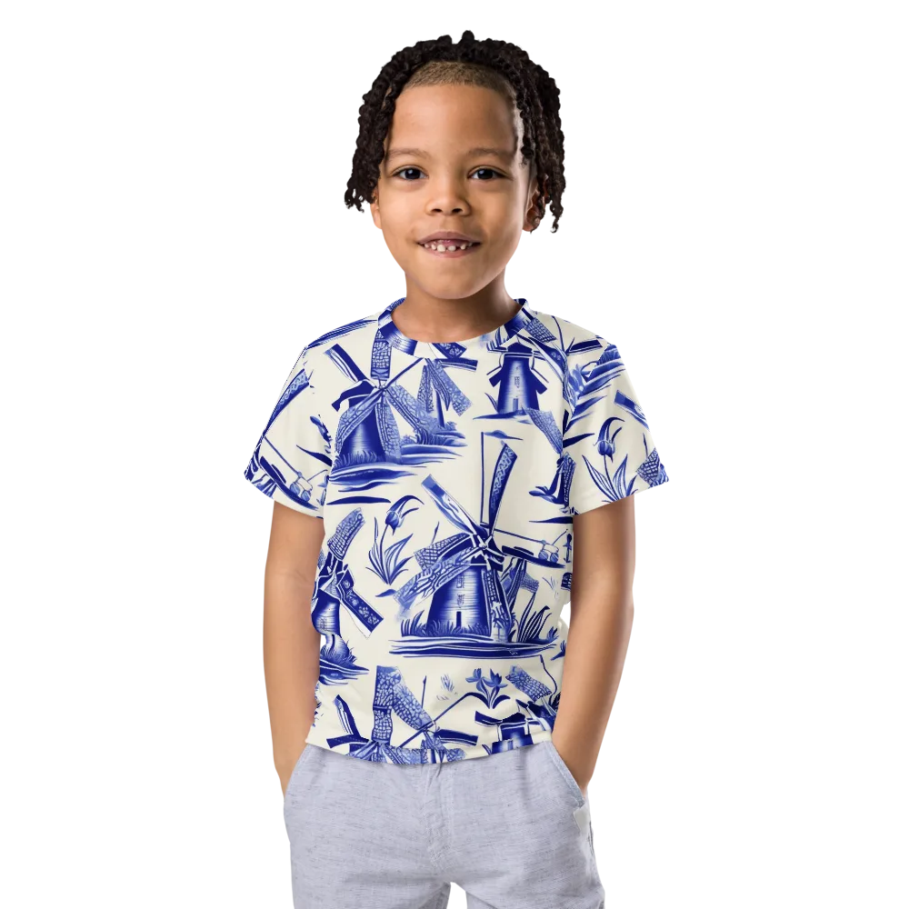 Cerulean Millworks on Kids Crew Neck T-Shirt — Front