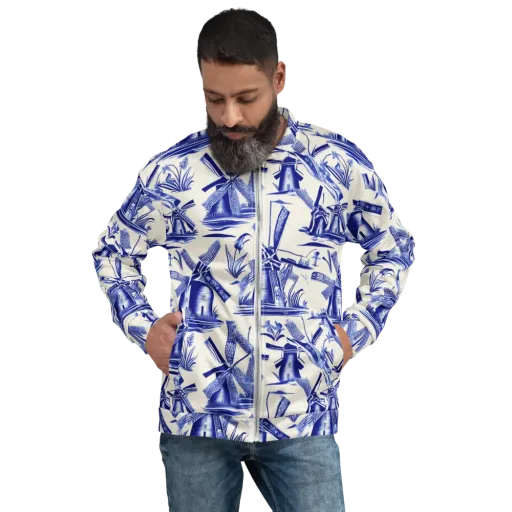 Cerulean Millworks on a Bomber Jacket
