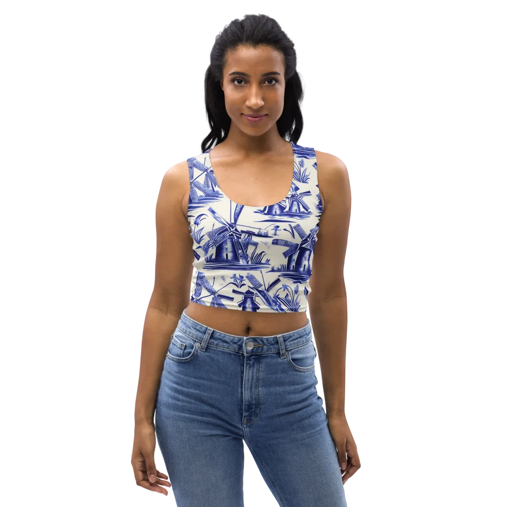 Cerulean Millworks on Crop Top — Front