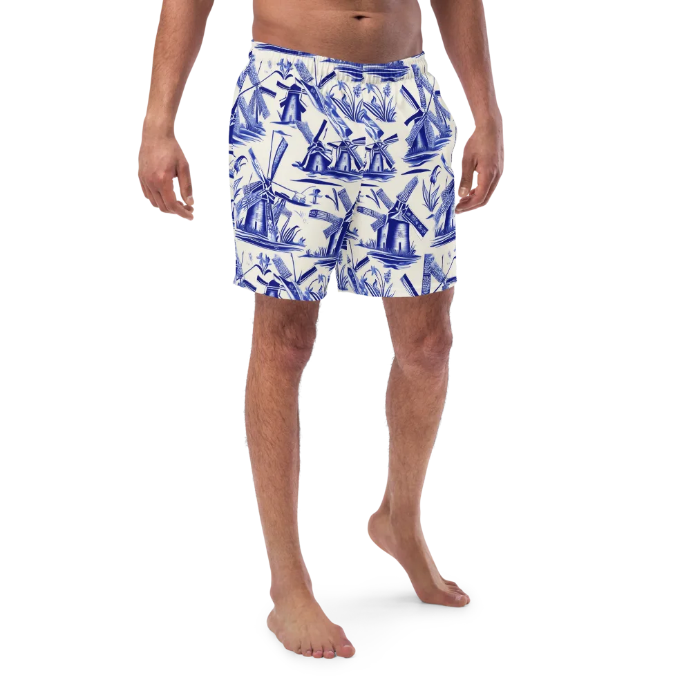 Cerulean Millworks on Swim Trunks — Front