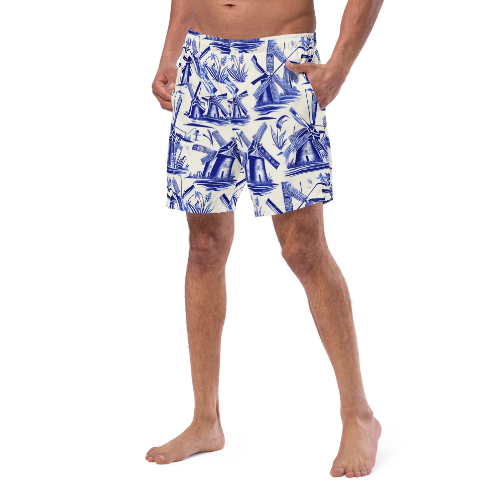 Cerulean Millworks on Swim Trunks — Left Front