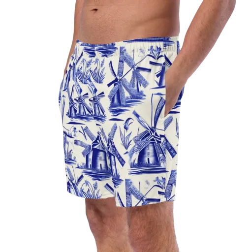 Cerulean Millworks on a Swim Trunks