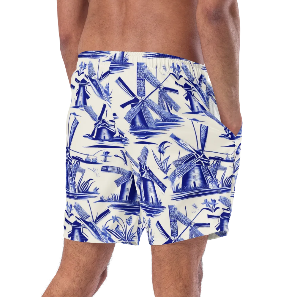 Cerulean Millworks on Swim Trunks — Right Back
