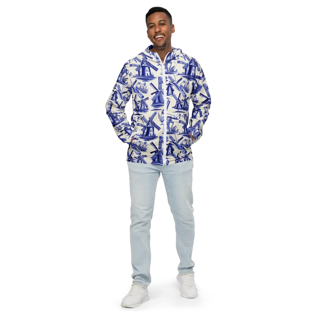 Cerulean Millworks on Men's Windbreaker — Front