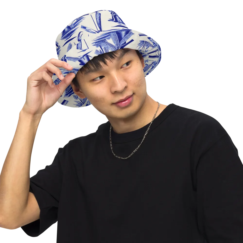 Cerulean Millworks on Reversible Bucket Hat — Front Inside