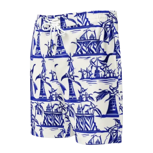 Cobalt Coastline on a Men's Board Shorts