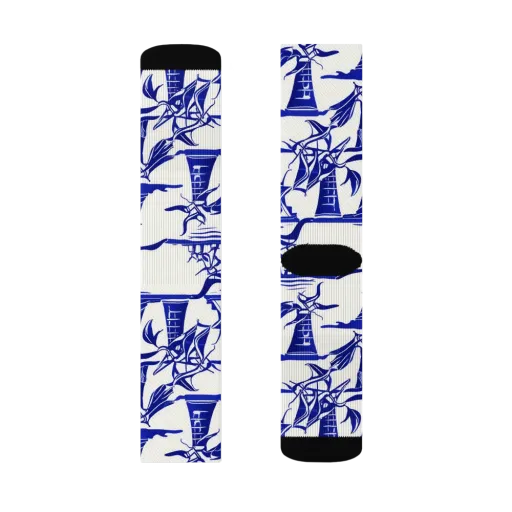 Cobalt Coastline on a Socks