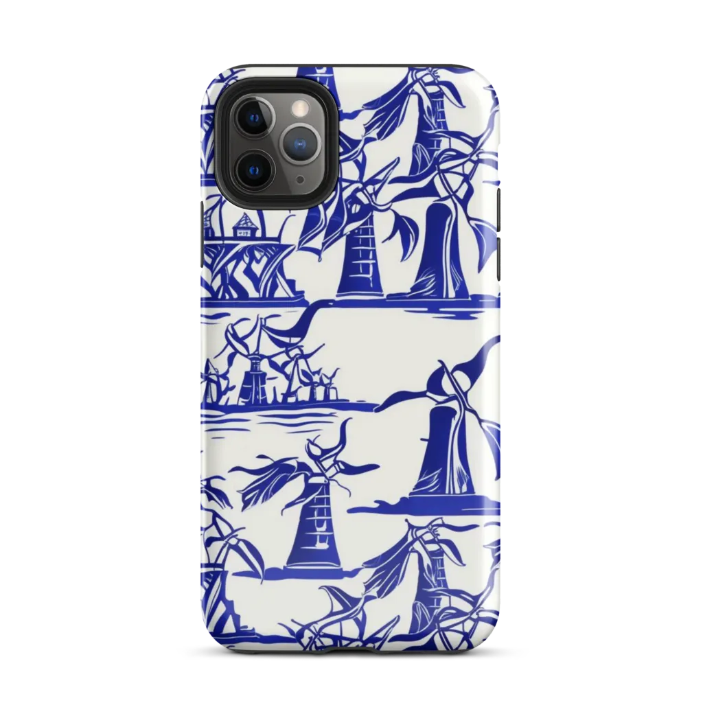 Cobalt Coastline on Tough Case for iPhone® — Front