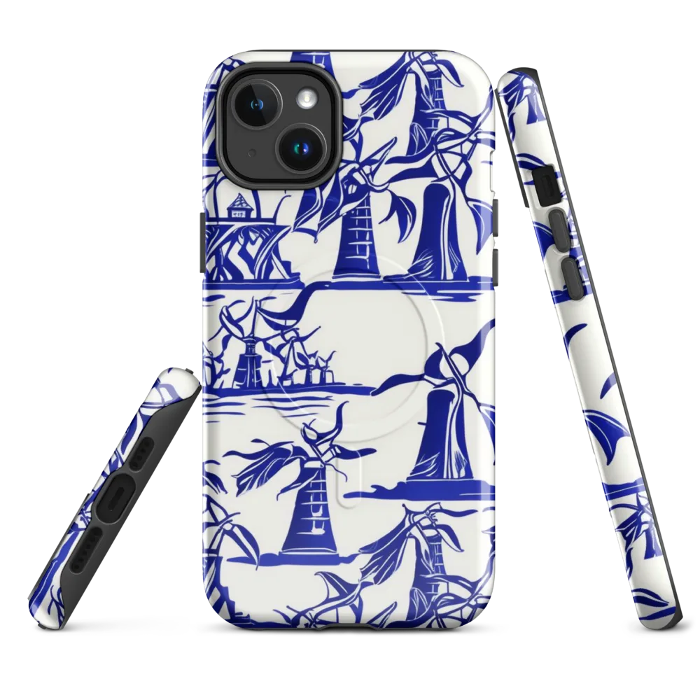 Cobalt Coastline on MagSafe Tough Case for iPhone® — Front