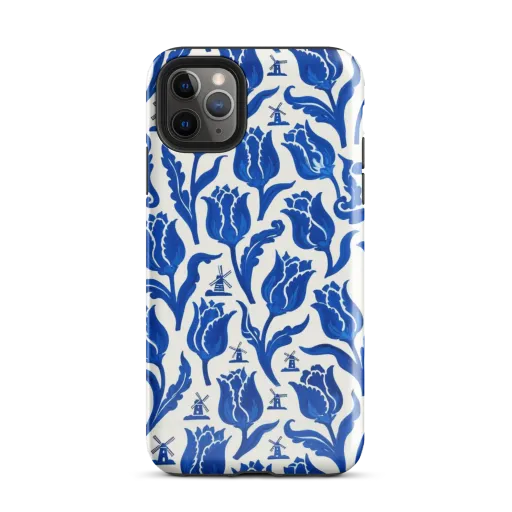 Blue Windmill Garden on a Tough Case for iPhone®