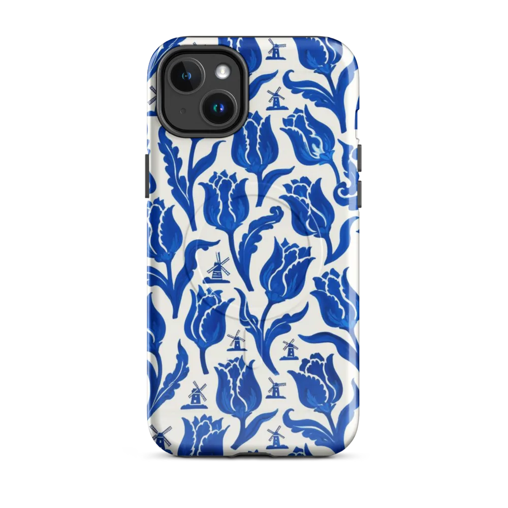 Blue Windmill Garden on MagSafe Tough Case for iPhone® — Front