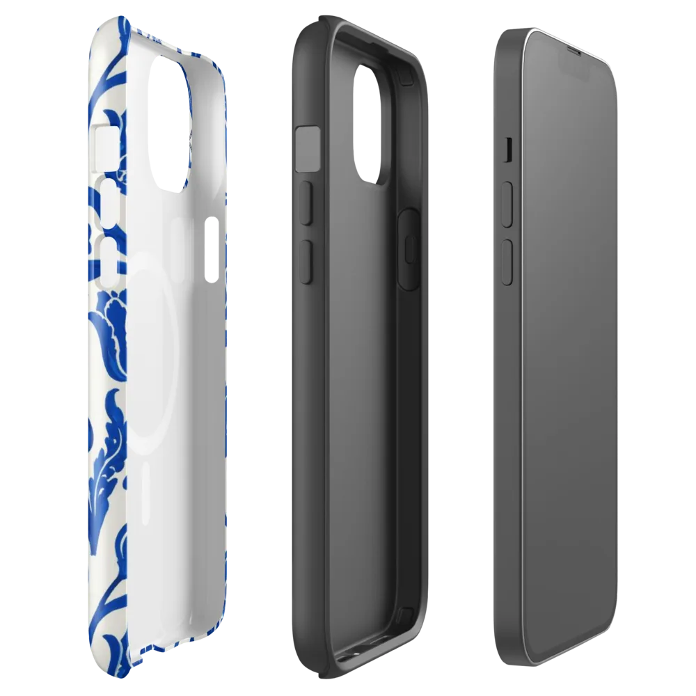 Blue Windmill Garden on MagSafe Tough Case for iPhone® — Front