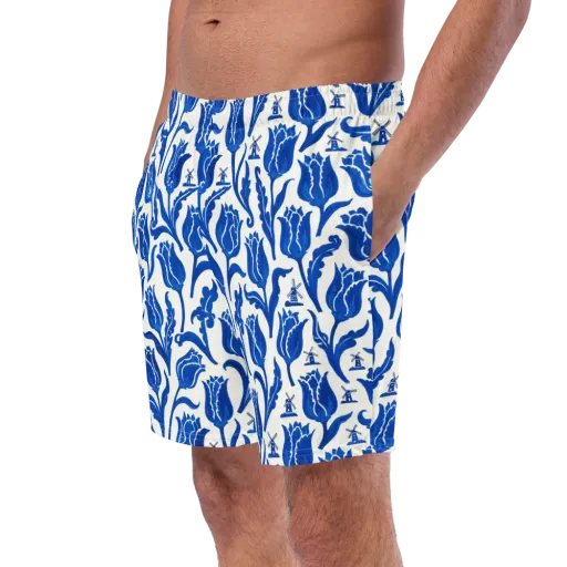 Blue Windmill Garden on a Swim Trunks