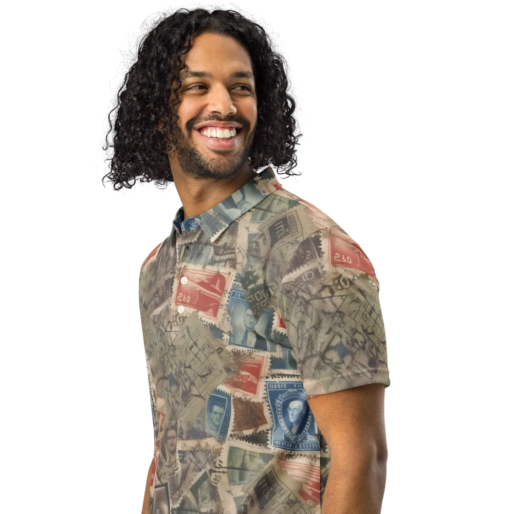 Postmark Reverie on Men's Slim Fit Polo Shirt — Left Front