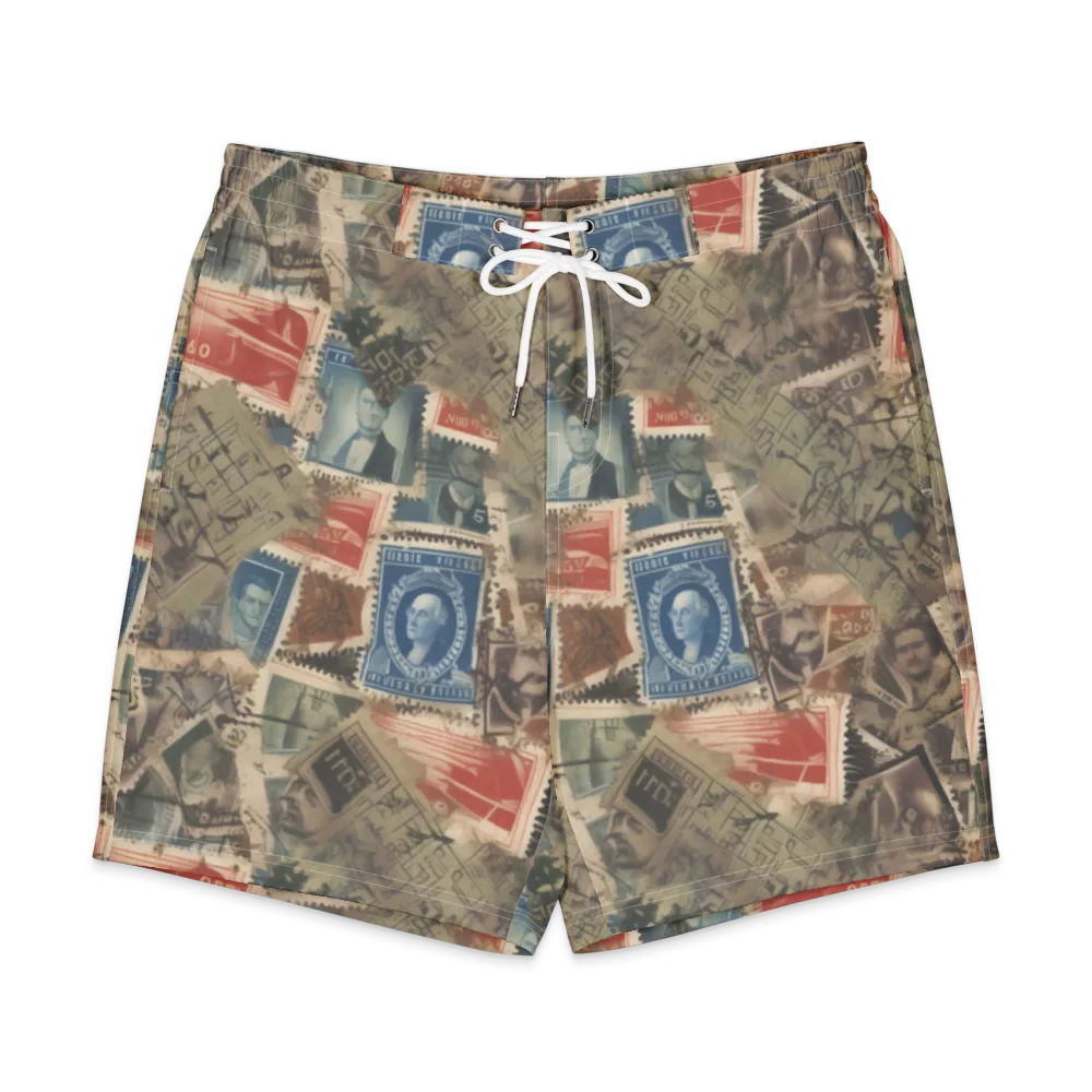 Postmark Reverie on Men's Board Shorts — Front