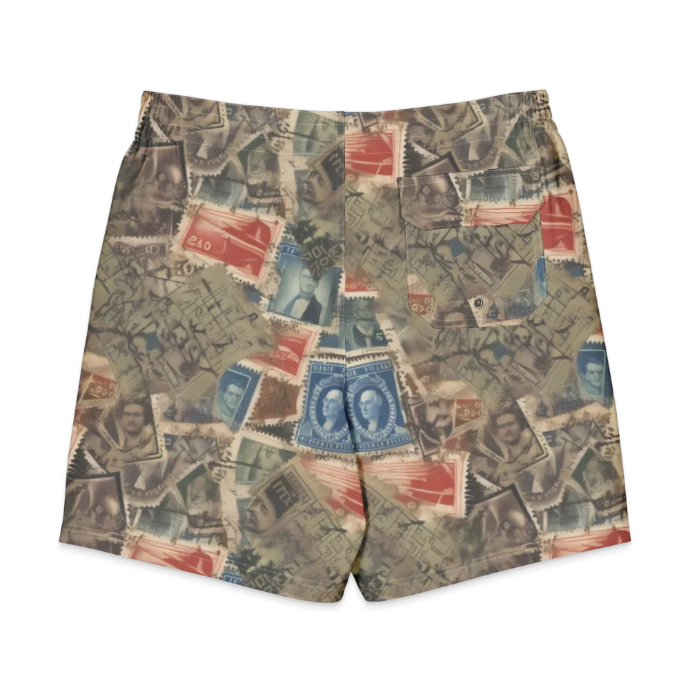 Postmark Reverie on Men's Board Shorts — Back