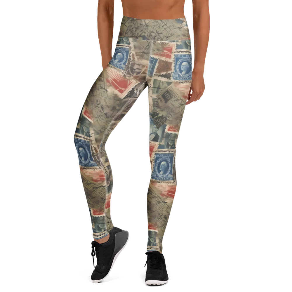 Postmark Reverie on Yoga Leggings — Front
